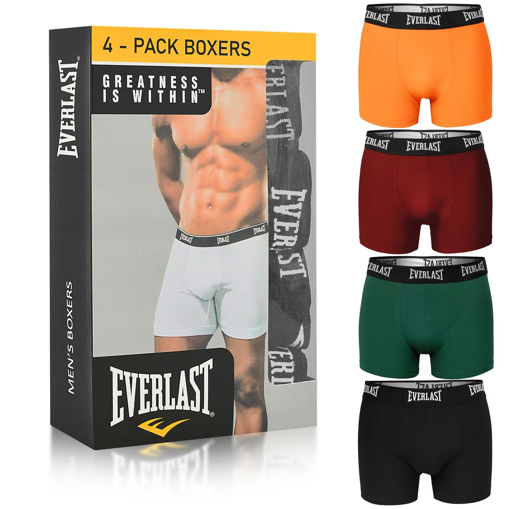 EVERLAST Мужские боксеры Ev004 Микс Цветов Хлопок 4 Штуки