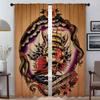 Оконная штора для комнаты 2 панели New School Tattoo кухонные шторы жалюзи перегородка тюль для спальни домашний интерьер шторы