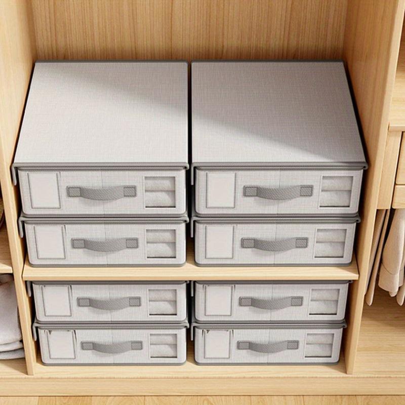 Коричневый/бежевый/черный/серый 1 шт. Складной ящик для хранения простыней, штор и одеял с ручкой и молнией, вместительный органайзер для хранения простыней.