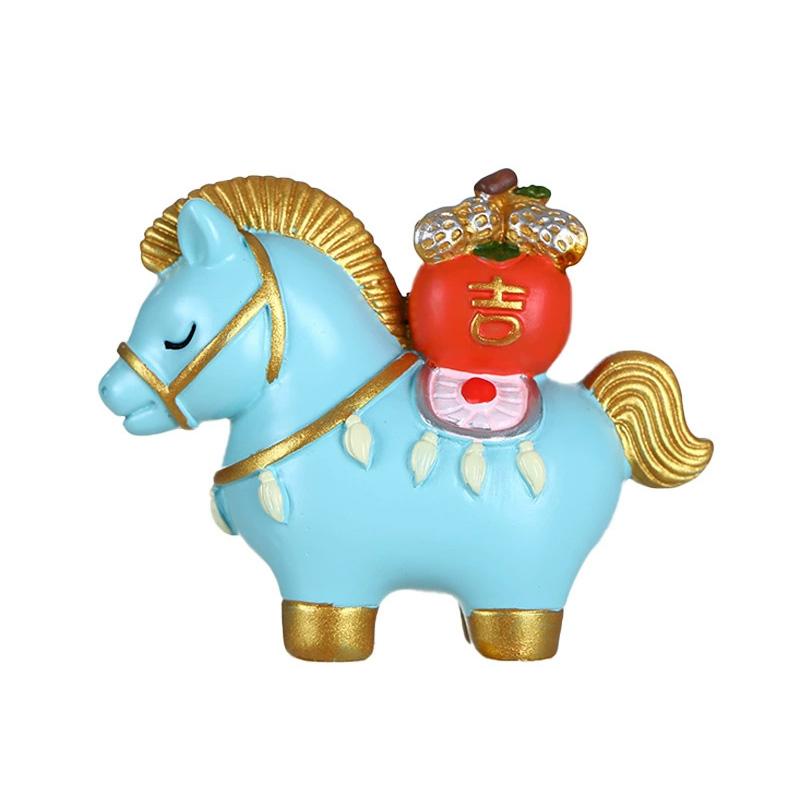 1 шт. Подарочное украшение Праздничный подарок Талисман Сувенирный подарок Украшение в виде лошади Креативное украшение из смолы Домашний декор