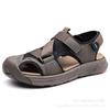 Мода 2025 Новые летние противоударные сандалии для ходьбы по воде для мужчин однотонные пляжные туфли мужские модные повседневные дышащие платформенные сандалии мужские