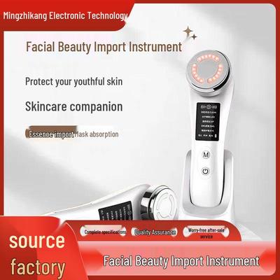 Ультразвуковой омолаживающий аппарат для красоты лица для дома - Очищение и уход с теплым светом