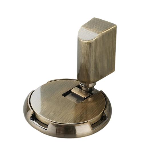 Магнитный дверной стопор, настенный протектор, прочный, из цинкового сплава, регулируемый, клейкий, нет