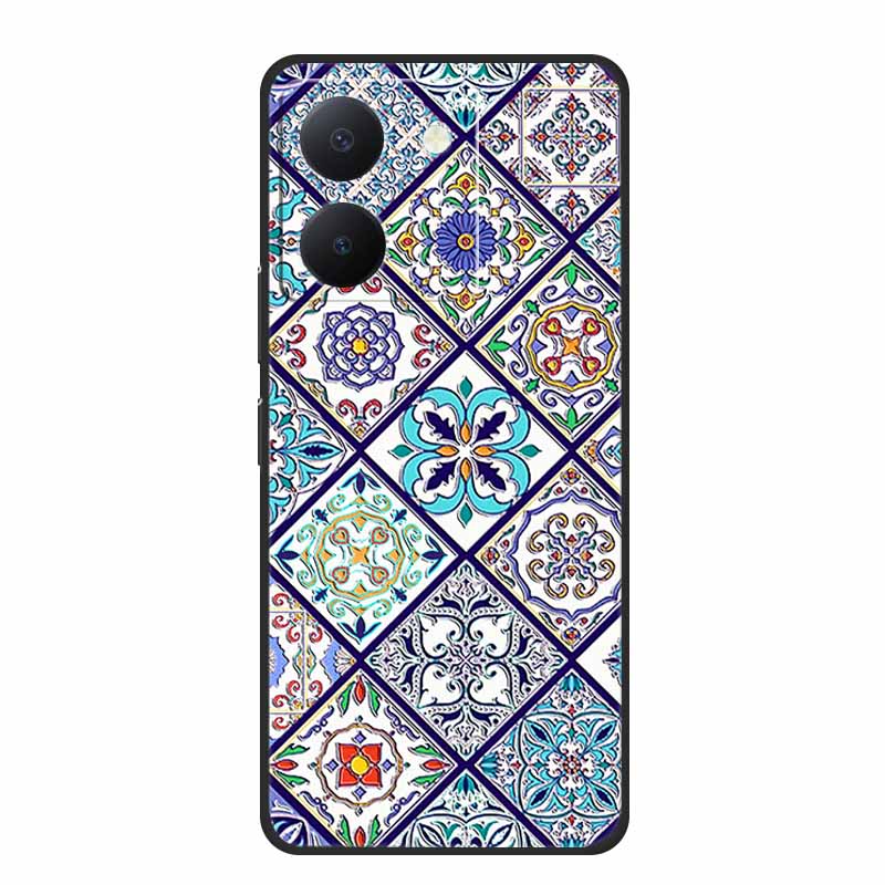 3D Emboss Case For Vivo Y27s Phone Case Relief Black Silicone Soft Back Cover Coque Funda For Vivo Y27s Case Y 27 s Capas 6.64"