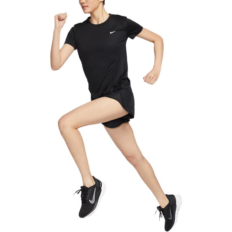 Nike Dri-Fit Серия, посвященная туру After Dark, Tempo, Дышащие, Средняя посадка, Универсальные, Удобные, Простые, Спортивные шорты, Женские шорты, Черный, IF4135-010