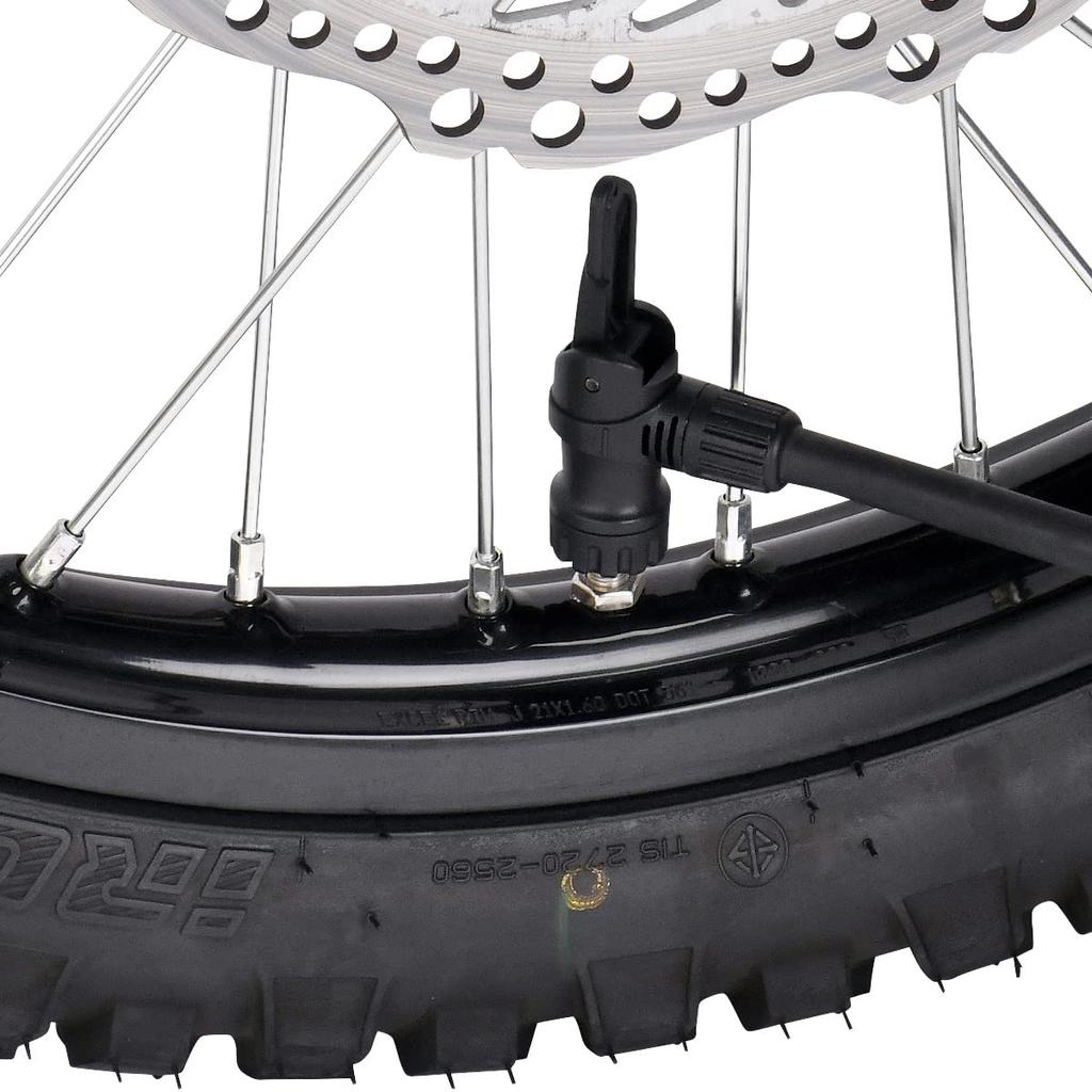 DRC F505 Floor Maximum Inflation Pressure Dirt Freak D9986 Pump, Schrader/Presta, 1100kpa/160psi, Silver, (formerly D59-35-505)