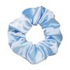 Large Solid Color Satin Fabric Scrunchies for Women's Ponytails
