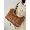 Vintage Matte Lamb Plush Tote Bag Women's 2025 New Large-capacity Bow Shoulder Bag Commuter Armpit Bag