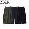 Za Autumn New Women Clothes 2025 Western Style Fashion Loose Casual Pleated Pleated Trousers 8219100