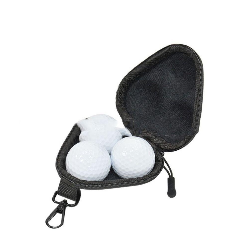 Lightweight EVA Golf Ball Storage Bag Detachable Portable Golf Ball Storage Case Hang on Buckle Golf Carry Pocket Travel