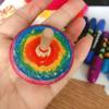 Kindergarten Toy For Children Gyro Toys Wooden Rotate Gyro Wooden Spinning Tops DIY Gyroscope Toys