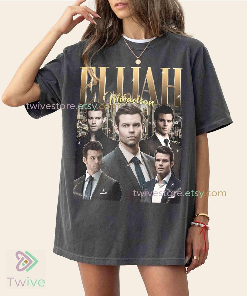 Vintage Elijah Mikaelson Shirt - Unisex Cotton Blend Sweatshirt