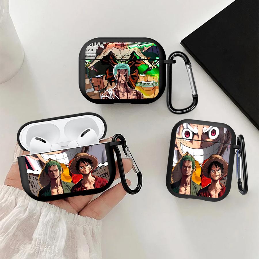Чехол для наушников Cover Case Для Airpods 4 Pro3 Pro 1 3 2 Pro2 Аниме One Piece Luffy Zoro