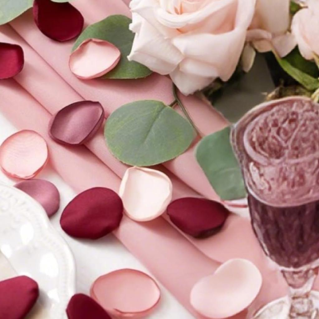 200 шт. Большие шелковые лепестки роз Искусственные лепестки цветов для разбрасывания с подарочной коробкой для девичника Романтической ночи Свадебная дорожка Стол для приема