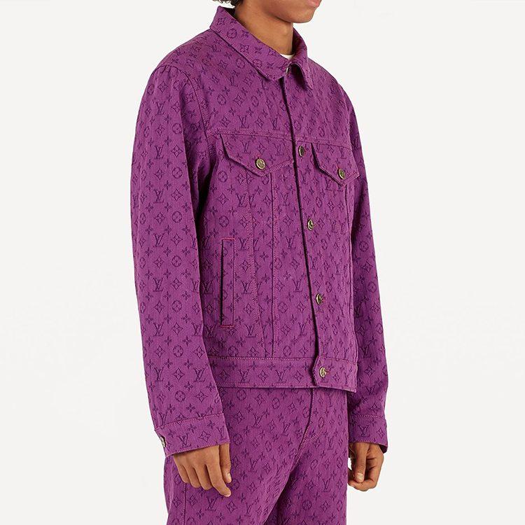 Louis Vuitton Джинсовая куртка мужская фиолетовая 1A5P3