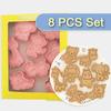 8Pcs Forest Animals Cookie Cutter Set Giraffe Cookie Molds for Baking & Fondant Decorations Baking Tool Baking Pastry Mold