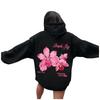 Women's Fashionable Loose-fitting Casual Long-sleeved Hooded Printed Sweatshirt
