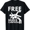 Кампания «Бесплатные объятия» - Смешная футболка с изображением рестлинга и рестлера