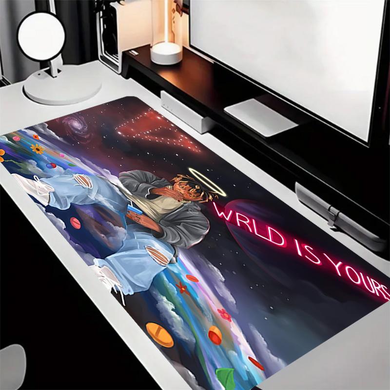Juice WRLD Theme Premium Non-slip Mouse Pad with Stitched Edges,Durable Rubber Material,for Desktop & Gaming Great Gifts