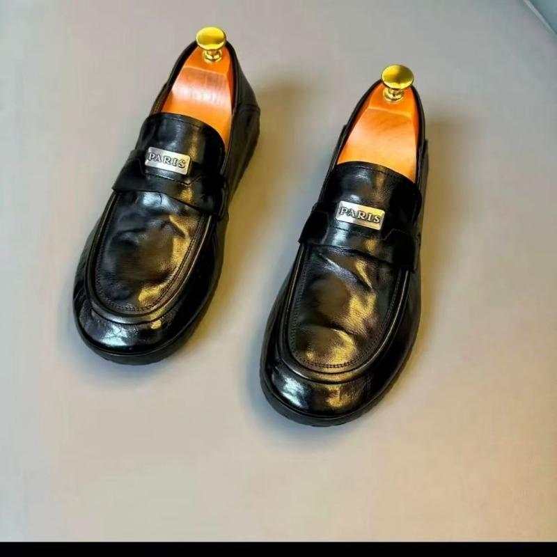 Гуанчжоу весна новая мужская обувь деловая повседневная мягкая подошва манго ручная работа коровья кожа без клея обувь Doudou кожаная обувь мужская высокого класса