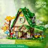 546-547PCS Christmas Dream Windmill House Building Blocks DIY Doll House Newyear Halloween Decoration Bricks For Children Gifts