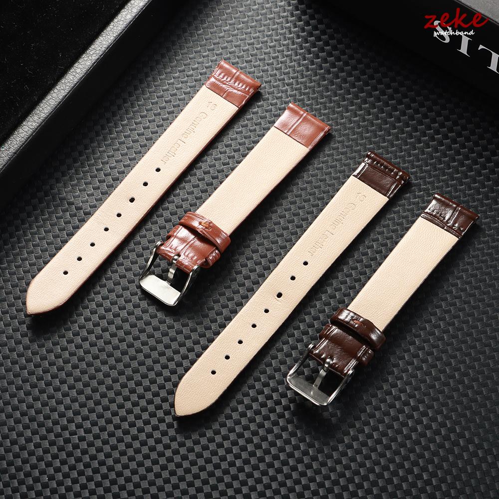 8мм 10мм 12мм 14мм 16мм Ремешок для часов из натуральной кожи с бамбуковым узором Женский сменный универсальный браслет Тонкий ремешок-браслет