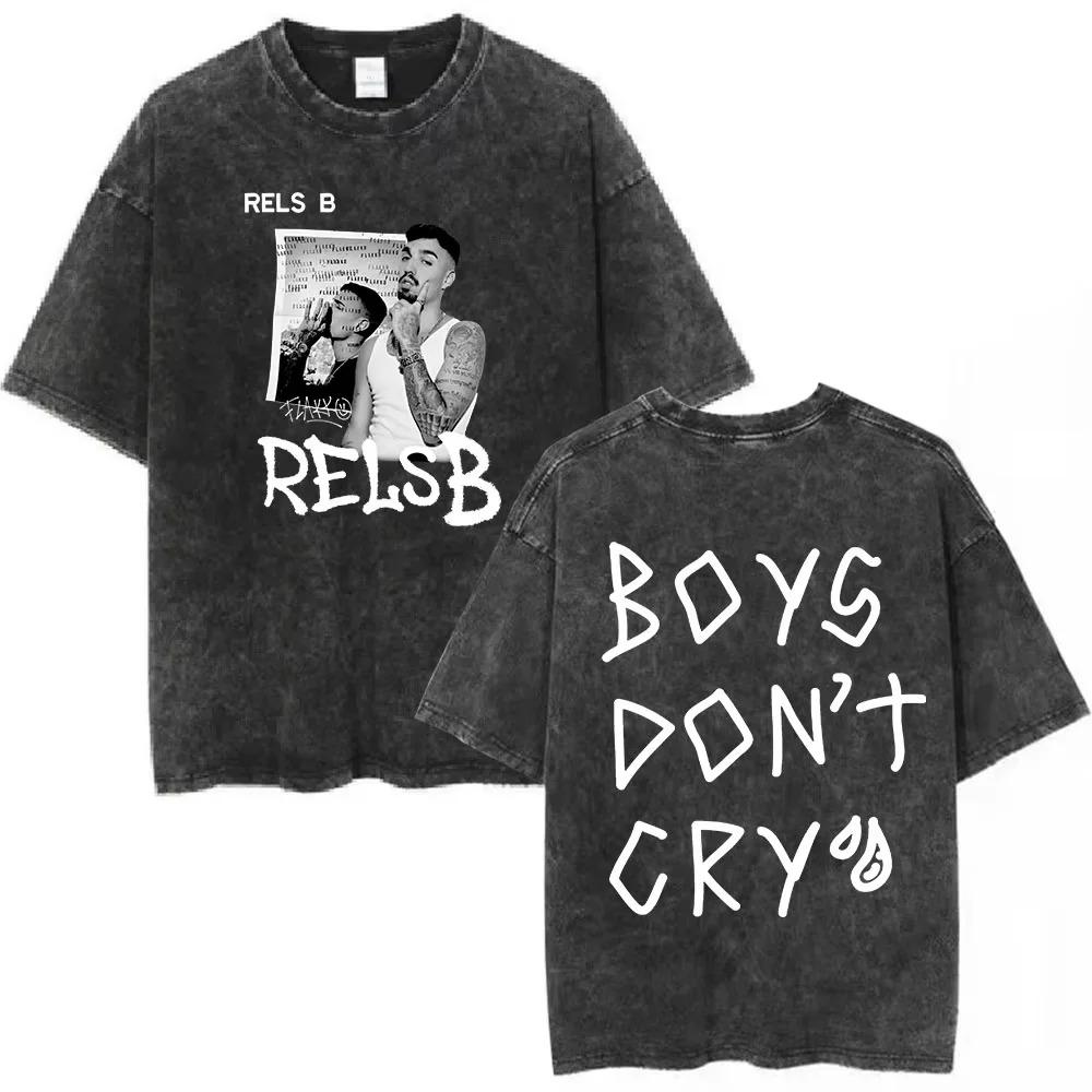 Rels B AfroLOVA Vintage Washed Rap Merch Graphic TShirt Unisex Unisexs Trendy Hip Hop Oversized Cotton Crew Neck Tee