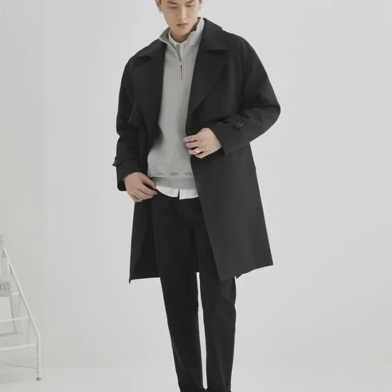 Мужской свитер из японской шерсти в стиле ретро с вафельной отделкой и застежкой-молнией на половину длины 2023 года, мода весна/осень.