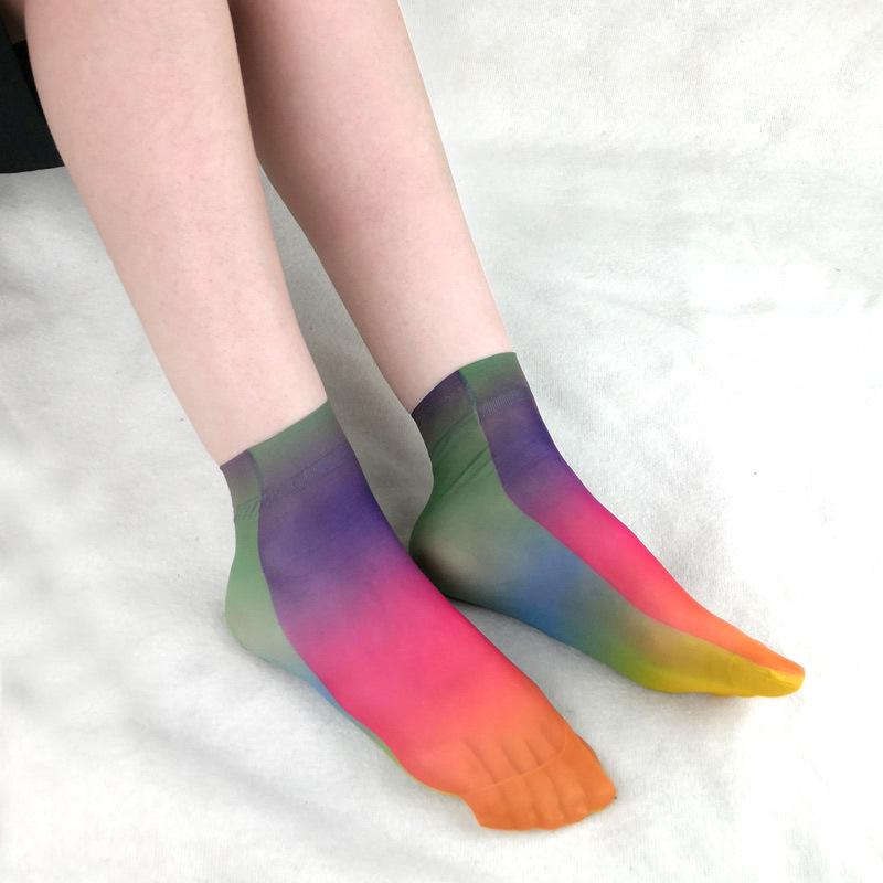 Короткие летние носки в женском стиле с различными милыми узорами