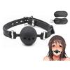 SM Gag Ball, Silicone with Hole, Mouth Plug, Mouth Gag Ball, SM Goods, Restraints, Cosplay, Captive Play, Slave (S-3.5cm Gag)