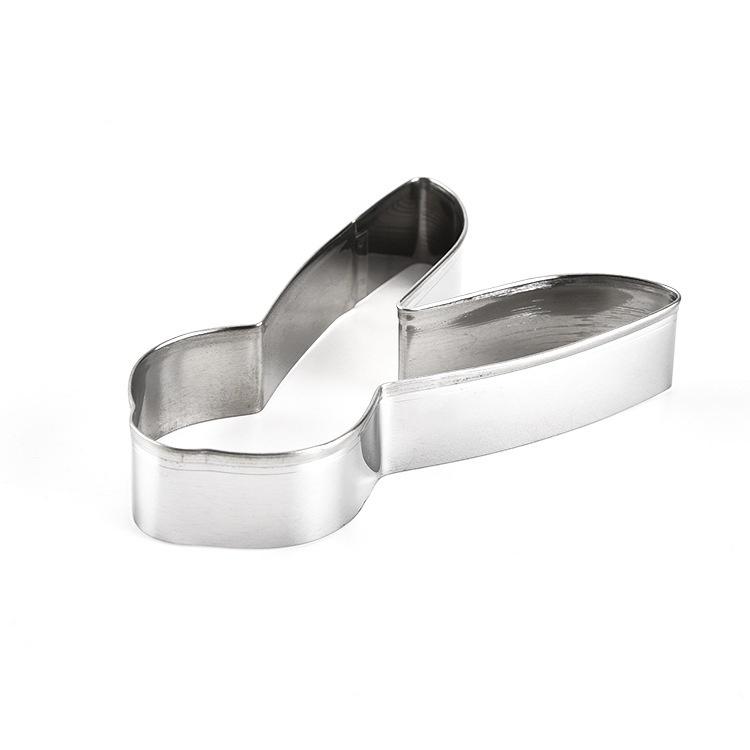 4Pcs/Set Cake Cutters Easter Series Rabbit Shape Mold Cookie Stencils Stainless Steel Metal Baking