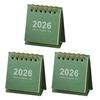 2026 Mini Desk Calendar Jan.2026-Dec.2026 12 Monthly Planner Small Standing Flip Calendar with Twin-Wire Binding for Home Office