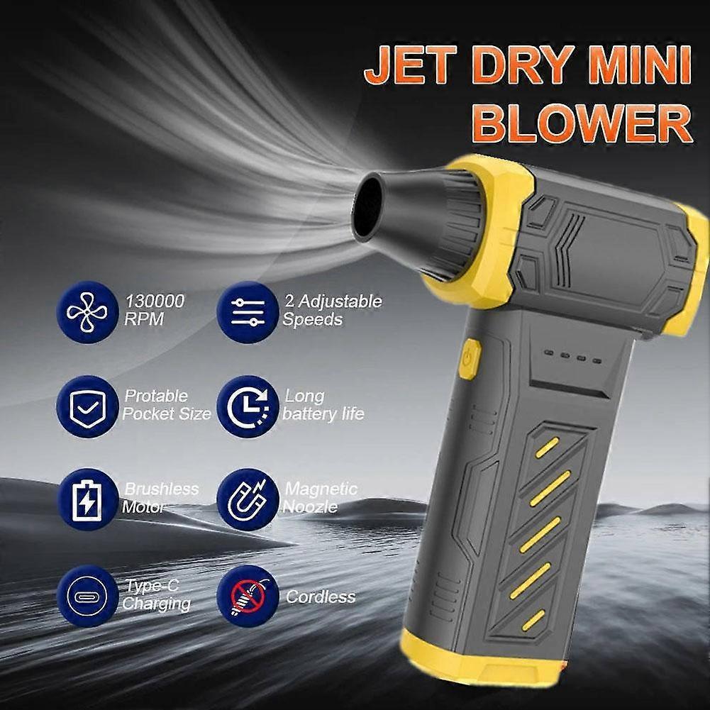 Mini Turbo Snow Blower, Portable Car Snow Blower with 3 Adjustable, Handheld