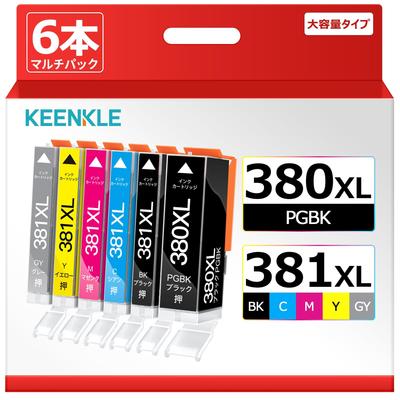 Струйные картриджи Canon Совместимы с чернилами Canon 381XL для принтеров 8430 BCI-381/380 (Мультипак из 6 цветов) 380, 381, BCI-380XL, TS8130, 8230,