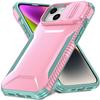 Чехол для iPhone 15 PC+TPU Противоскользящий Чехол для телефона с Сдвижной Крышкой Камеры