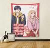Гобелен Lv999 Yamada-Kun, Настенное искусство Аниме Акане и Ямада, Сладкий Романтический Декор Спальни Для Фанатов
