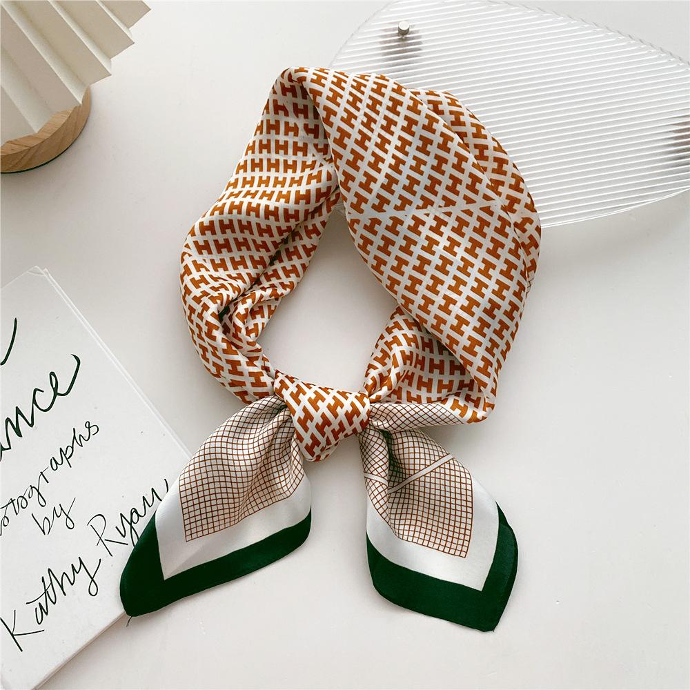 Fashion Decoration Scarf Hairband Tie Hair 70 Small Square Scarf Silk Scarf Women'S Spring And Autumn Versatile Small Scarf Professional Scarf