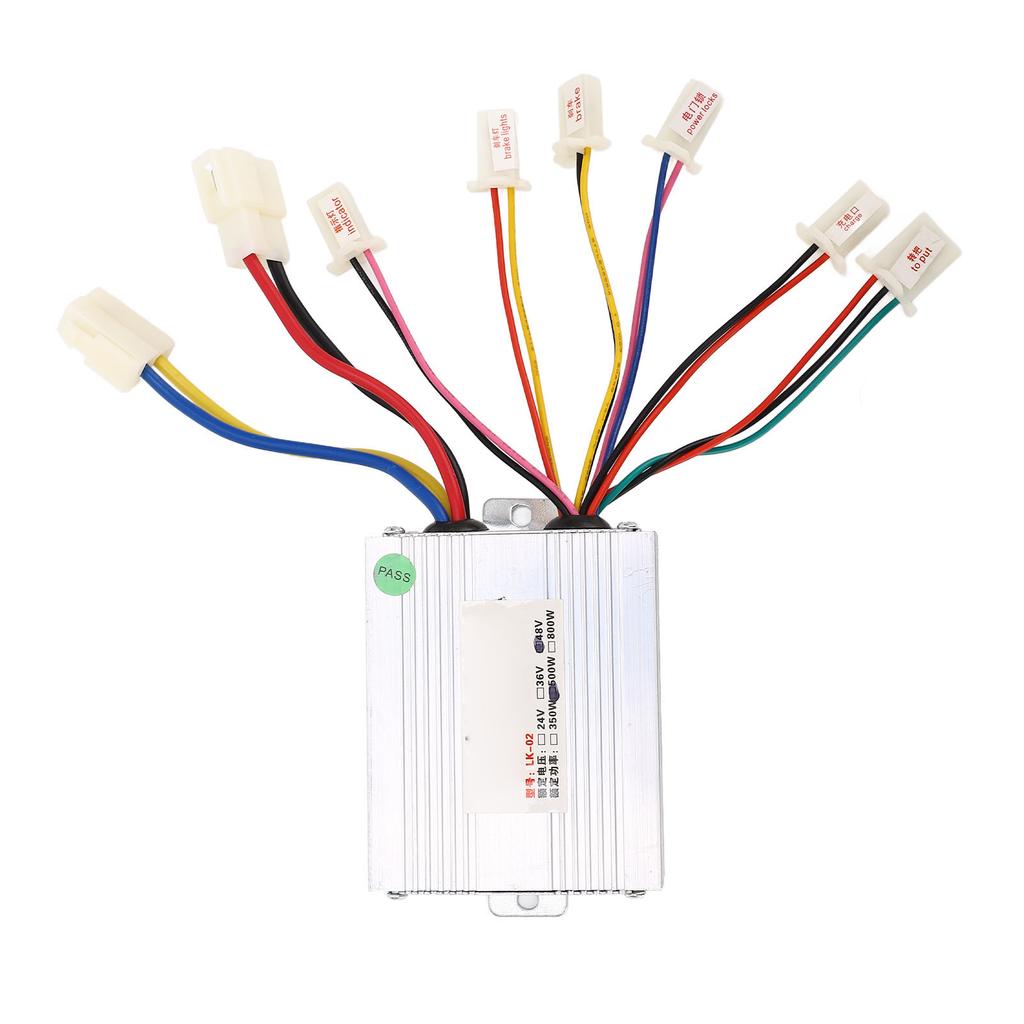 Профессиональный контроллер скорости для щеточного двигателя электровелосипеда, 48 В, 500 Вт, корпус из алюминиевого сплава