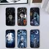 Чехол для телефона C-Corpse B-Bride V-Victor для iPhone 17,16,15,14,13,12,11 Plus,Pro Max,XS, Мягкий силиконовый черный чехол