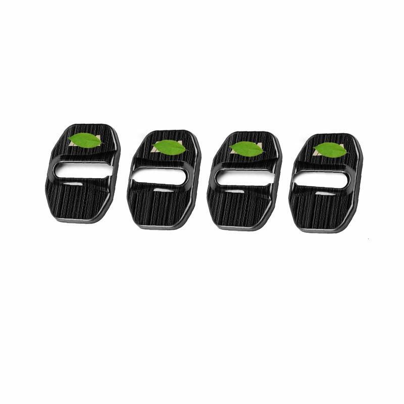 For BMW X1 F48 2016-2022 Black Titanium Door Lock Buckle Protection Trim 4PCS