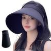 Sun Foldable Sun UV UV Sun Sun Small Face Sweat Quick Lightweight Free [ALVEIN] Women's Visor, Hat, Protection, UPF+50, Protection, Hat, Protection,