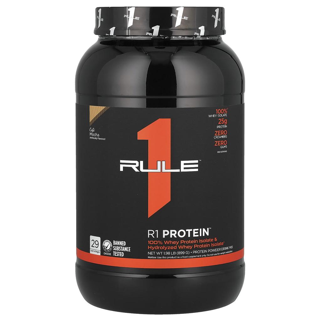 Rule One Proteins R1 Protein Powder Drink Mix, Café Mocha, 1.98 Lb (899 G)