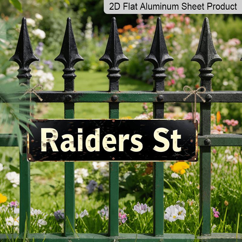 15.7×3.94inch 1pc Metal Sign, Street Sign Metal Wall Art for Outdoor Garden or Home Decor, Aluminum Decorative Sign, Vintage Style with 2D Flat