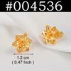 Anniyo Small Size Heart Flower Butterfly Stud Earrings Women Gold Color African Arab Middle East Jewelry #003736