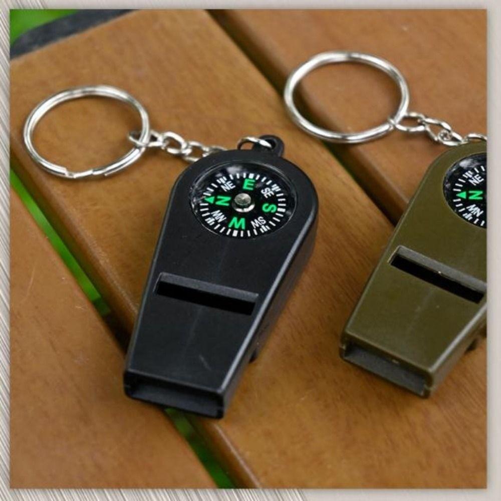 with Compass Emergency Safety Tool 2in1 Camping Hiking Whistles New Loud Sound Whistle