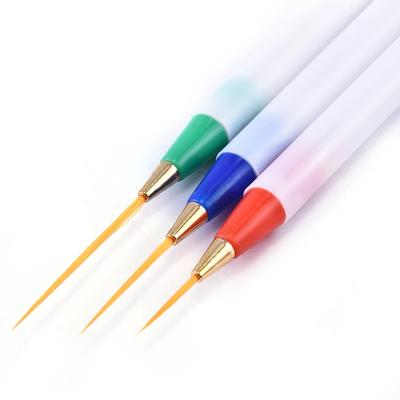 Набор из 3 кистей для подводки ногтей, ручка для рисования, кисти для УФ-геля, ручка для рисования, маникюрные инструменты