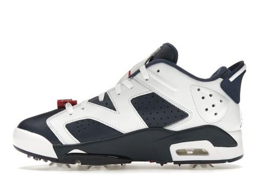 Air Jordan 6 Retro Golf Low Olympic - DV1376-101