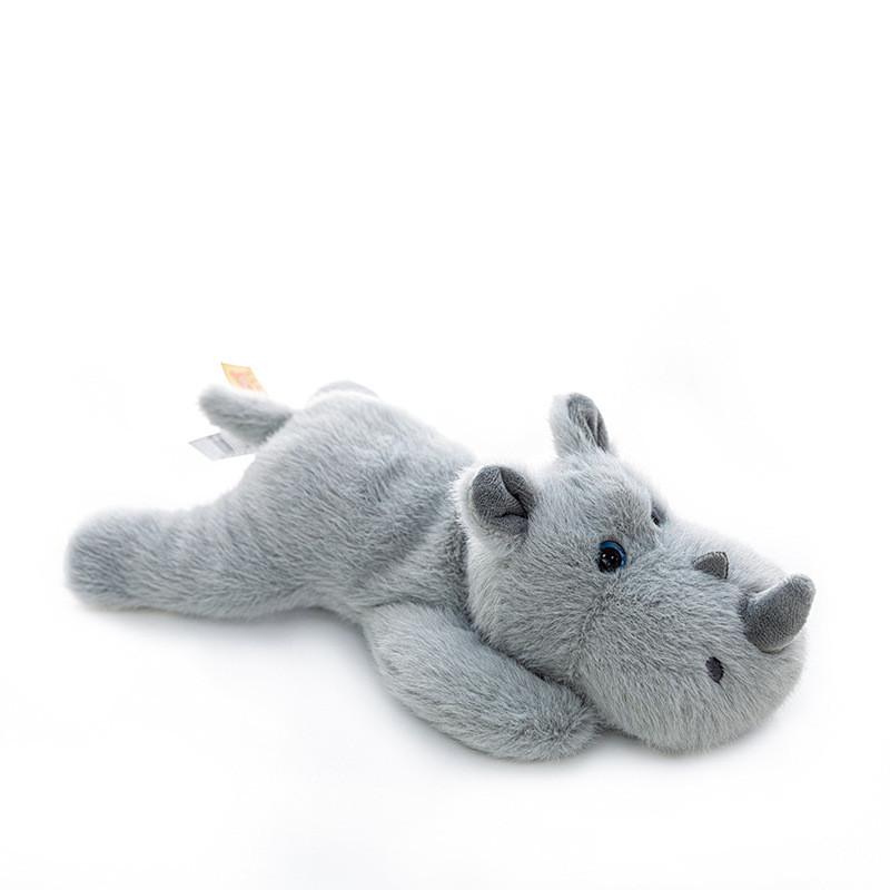 Toy Rhino Plush Soft Short Children Collectors Decoration Festival Gift Doll