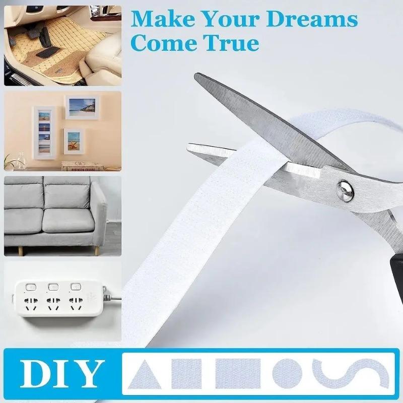 5M прочная самоклеящаяся лента-липучка с застежкой-липучкой, нейлоновая волшебная наклейка, скретч-лента с клеевым ремешком для поделок своими руками 20-50MM