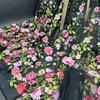 1/2/3 Ярда 3D Цветочная Вышивка Ткань с Цветами Роз Элегантная Тюлевая Кружевная Ткань DIY Шитье Свадебное Платье Сценический Костюм Поделки